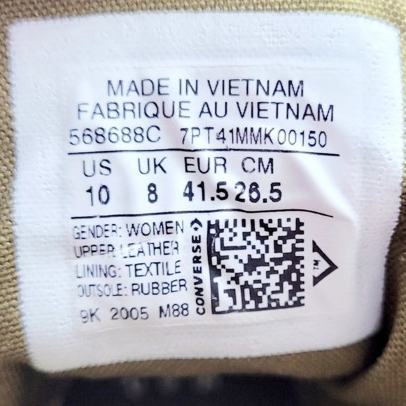 Converse Chuck Taylor All Star Lift Cable HI Dark Moss Green Egret Women's 10 - Picture 6 of 6